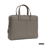Andreas Herb Business Bag Etoupe aus taupefarbenem Leder