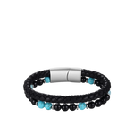 Bracelet Ibiza Focus von HERB World – Edelstahl-Flachschließe mit graviertem HERB-Wappen, Detailansicht