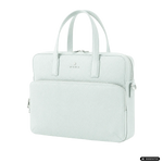 Andreas Herb Business Bag Mint aus mintfarbenem Leder, Detailansicht
