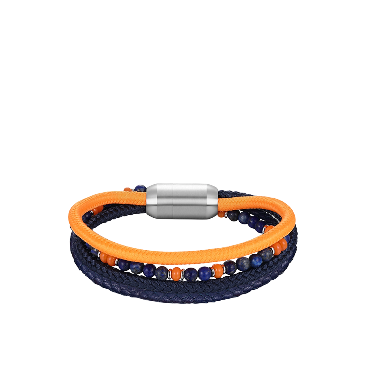 Bracelet St. Tropez Spirit von HERB World – Edelstahl-Rundschließe mit graviertem HERB-Wappen, Detailansicht