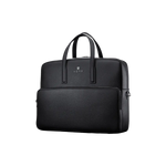 Andreas Herb Business Bag aus schwarzem Leder Vorderansicht