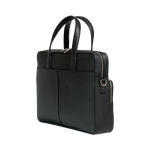 Andreas Herb Business Bag aus schwarzem Leder Rückseite