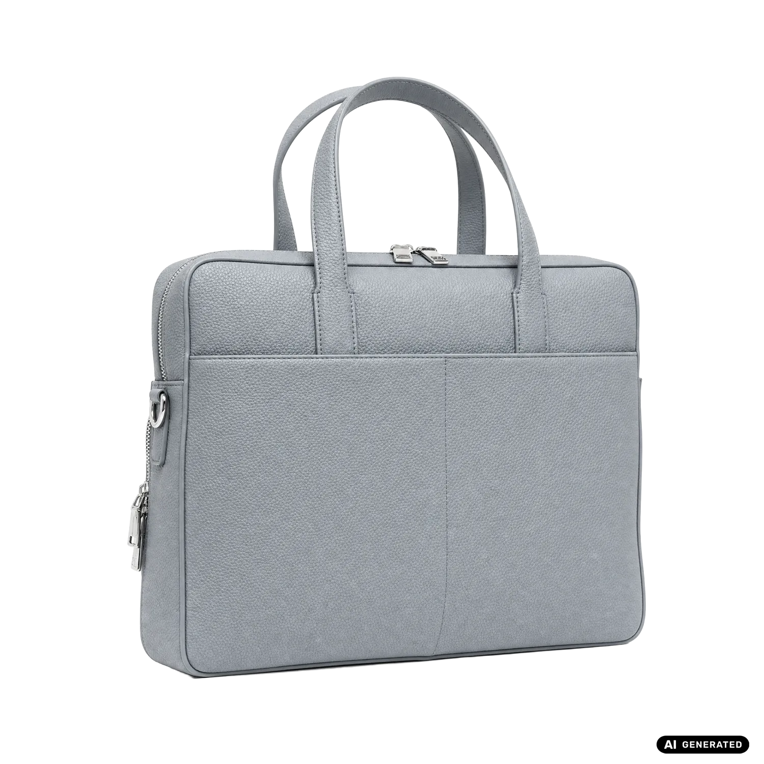 Andreas Herb Business Bag Dusty Blue aus graublauem Leder