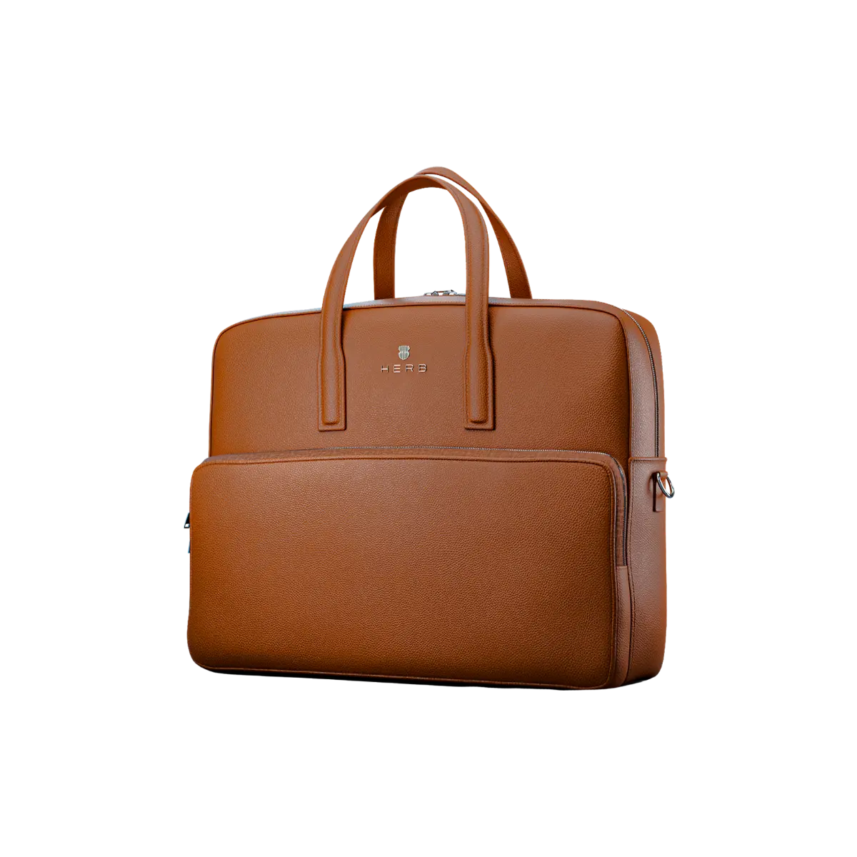Andreas Herb Business Bag aus cognac Leder Vorderansicht
