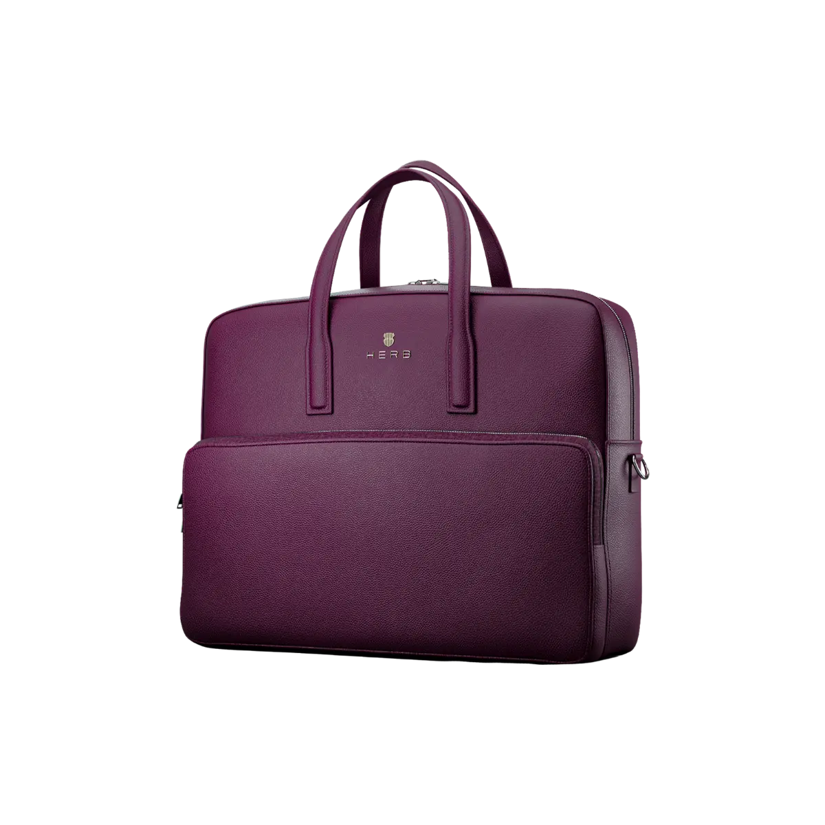 Andreas Herb Business Bag aus lavender Leder Vorderansicht