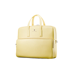 Andreas Herb Business Bag aus butter yellow Leder Vorderansicht