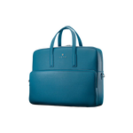 Andreas Herb Business Bag aus petrol Leder Vorderansicht