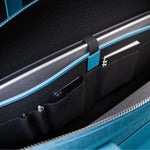 Andreas Herb Business Bag aus petrol Leder Innenansicht
